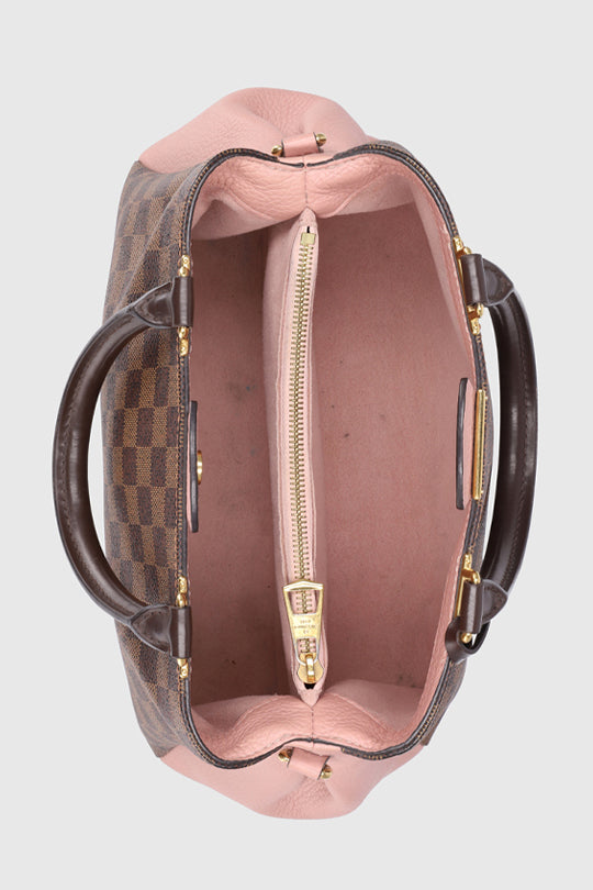 Monogram Canvas Leather Tote Bag
