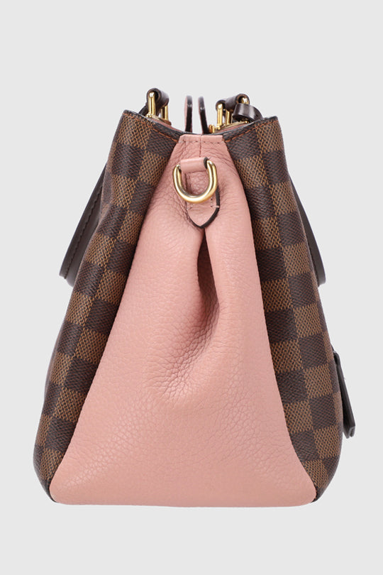 Monogram Canvas Leather Tote Bag