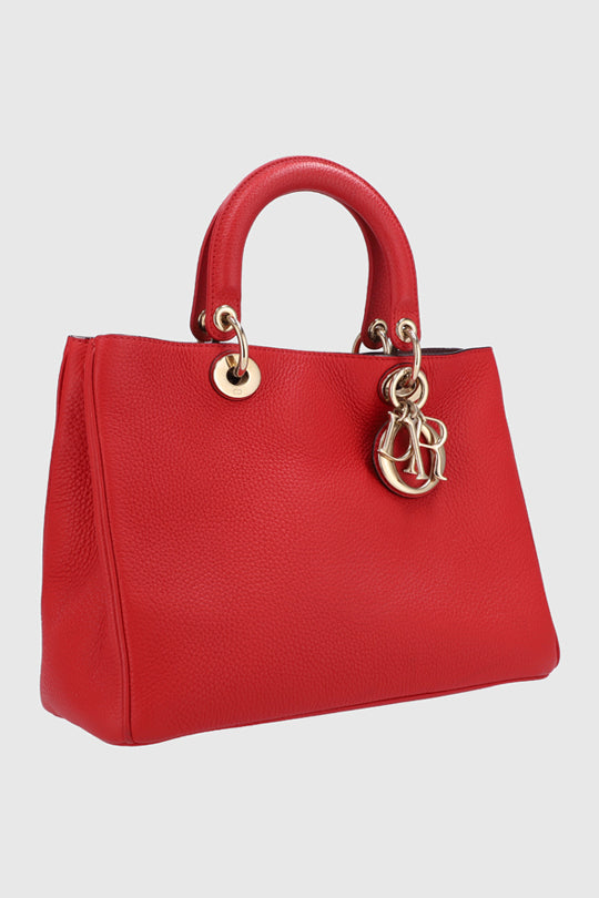 Diorissimo Grained Leather Handbag