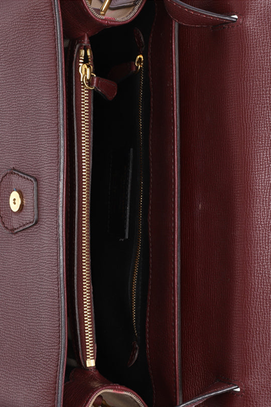 Banner House Leather Check Tote Bag