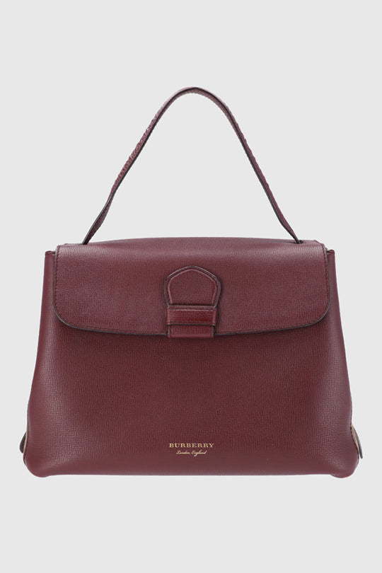 Banner House Leather Check Tote Bag
