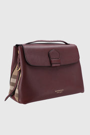 Banner House Leather Check Tote Bag