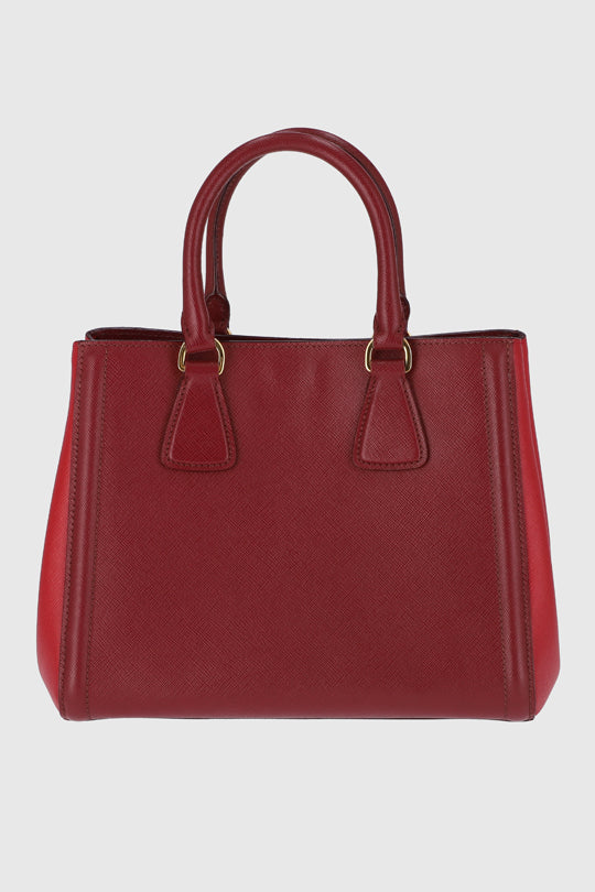tas handbag Prada Alma Saffiano Red GHW Handbag