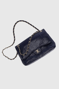 Classic Flap Python Leather Handbag - #5