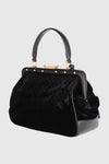 secondary Black Frame Leather Bag