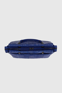 Chanel Blue Python Leather Shoulder Bag - #4