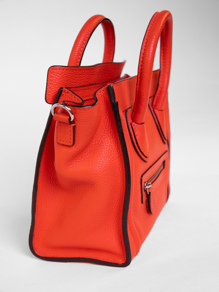 حقيبة سفر يدوية جلدية بتصميم نانو لاغيدج من سيلين