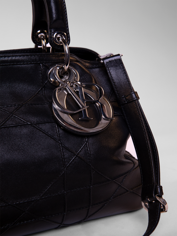 Granville Polochon Cannage Lambskin Handbag