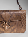 secondary GUCCI 1973 Flap Python Shoulder Bag