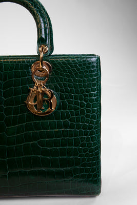 Crocodile leather handbag - #4