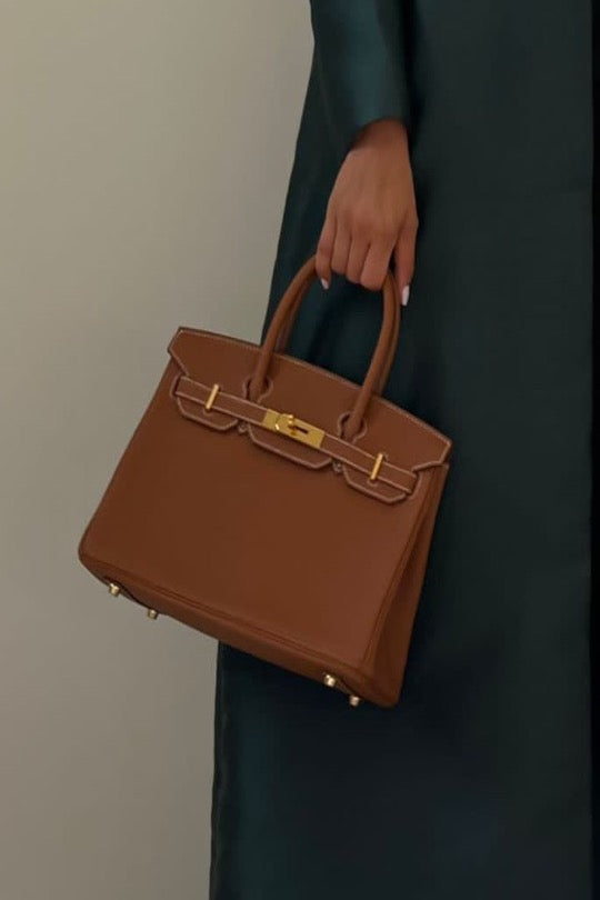 Togo Leather Camel Color Birkin Handbag