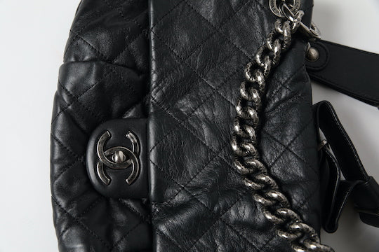 Coco Pleats Calfskin Messenger Flap Bag - 2012 Runway