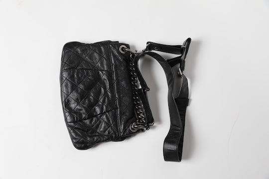 Coco Pleats Calfskin Messenger Flap Bag - 2012 Runway