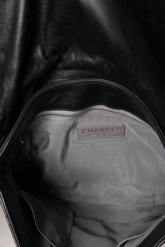 Coco Pleats Calfskin Messenger Flap Bag - 2012 Runway