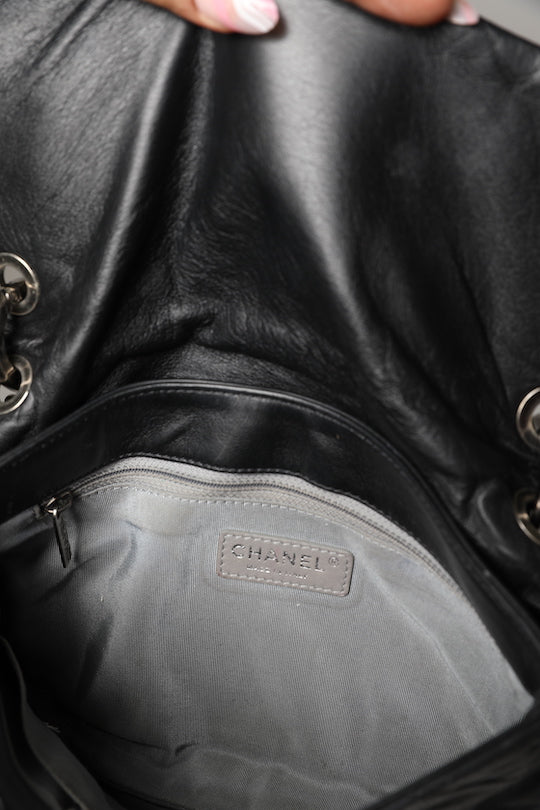 Coco Pleats Calfskin Messenger Flap Bag - 2012 Runway