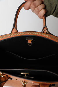 City Streamer PM Cognac Autruche Leather Handbag (Brand New) - #9