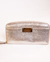 secondary Zip around leather wallet