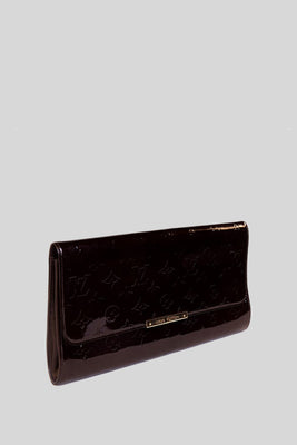 Louis Vuitton patent leather clutch monogram print - #1