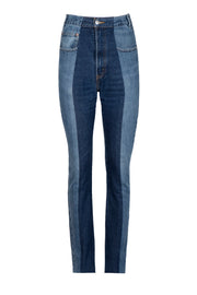 ELV Denim Mid/ Dark Blue Straight Leg Jeans