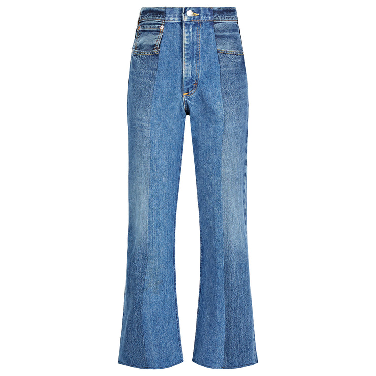 ELV Denim Mid Blue Match Flare Jeans