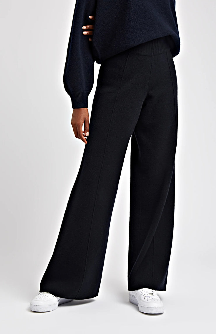 Cashmere Blend Trousers In Indigo
