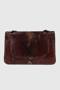 Chanel classic flap jumbo python bag - #4