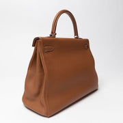 Retourne Kelly Clemence Leather Handbag