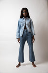 secondary Mid Blue Match Flare Jeans
