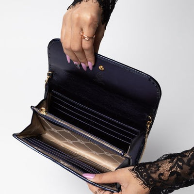 Valentino Orlandi Navy Blue Clutch - #5