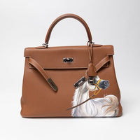 Retourne Kelly Clemence Leather Handbag - #4