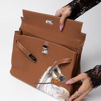 Retourne Kelly Clemence Leather Handbag - #5