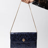 Valentino Orlandi Navy Blue Clutch